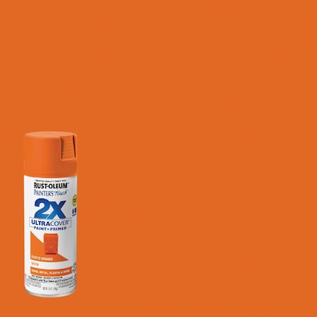 Rust-Oleum Painter's Touch 2X Ultra Cover 12 Oz. Satin Paint + Primer Spray Paint, Rust Orange 334089